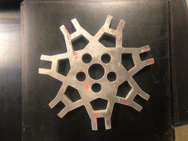 Waterjet Cutting Project 7036